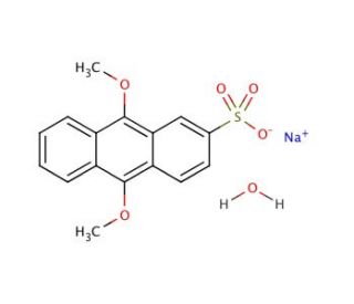 9,10-Dimethoxy-2-anthracenesulfonic acid sodium salt monohydrate (CAS 207233-92-9) - chemical structure image
