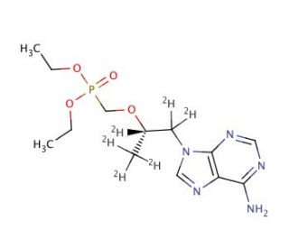 9-[2-(Diethylphosphonomethoxy)propyl-d6] Adenine - chemical structure image