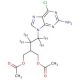 9-(4-Acetoxy-3-acetoxymethylbutyl)-2-amino-6-chloropurine-d4 (CAS 1020718-81-3) - chemical structure image