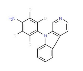 9-(4&prime;-Aminophenyl)-9H-pyrido[3,4-b]indole-d4 - chemical structure image