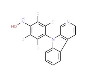 9-(4&prime;-Hydroxyaminophenyl)-9H-pyrido[3,4-b]indole-d4 - chemical structure image