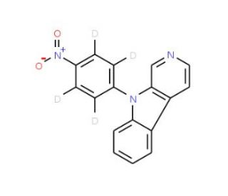 9-(4&prime;-Nitrophenyl)-9H-pyrido[3,4-b]indole-d4 - chemical structure image