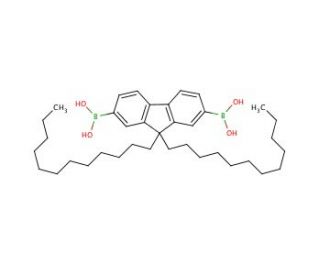 9,9-Didodecylfluorene-2,7-diboronic acid (CAS 480424-86-0) - chemical structure image