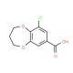 9-chloro-3,4-dihydro-2H-1,5-benzodioxepine-7-carboxylic acid - chemical structure image