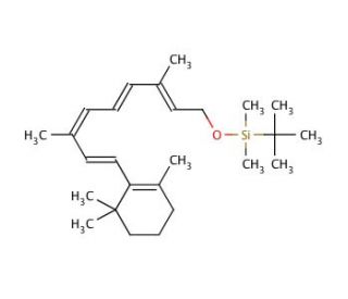 9-cis-(tert-Butyldimethylsilyl)retinyl Ether (CAS 210700-52-0) - chemical structure image