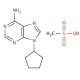 9-Cyclopentyladenine monomethanesulfonate (CAS 189639-09-6) - chemical structure image