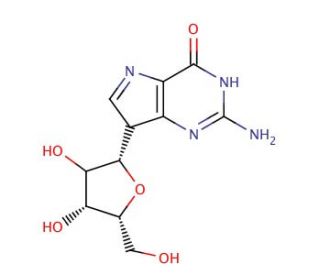 9-Deazaguanosine (CAS 102731-45-3) - chemical structure image