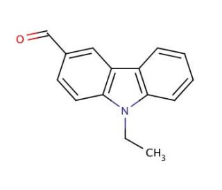 9-Ethyl-3-carbazolecarboxaldehyde (CAS 7570-45-8) - chemical structure image