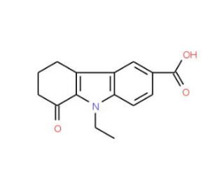 9-Ethyl-8-oxo-6,7,8,9-tetrahydro-5H-carbazole-3-carboxylic acid (CAS 354993-58-1) - chemical structure image