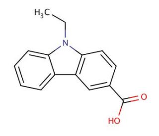 9-Ethyl-9H-carbazole-3-carboxylic acid - chemical structure image