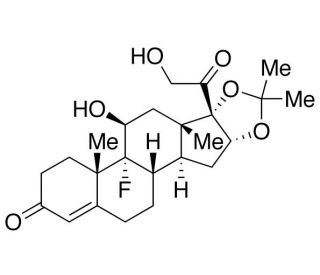 9-Fluoro-16&alpha;,17-(isopropylidenedioxy) corticosterone (CAS 1524-86-3) - chemical structure image