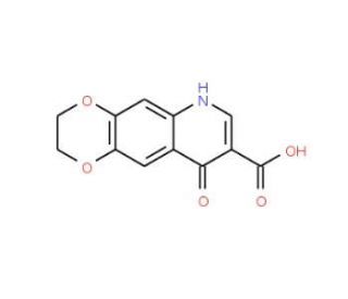 9-hydroxy-2,3-dihydro[1,4]dioxino[2,3-g]quinoline-8-carboxylic acid - chemical structure image