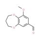 9-Methoxy-3,4-dihydro-2H-benzo[b][1,4]dioxepine-7-carbaldehyde - chemical structure image