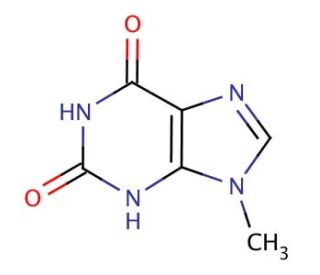 9-Methylxanthine (CAS 1198-33-0) - chemical structure image