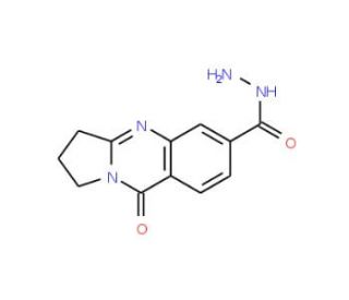 9-Oxo-1,2,3,9-tetrahydro-pyrrolo[2,1-b]quinazoline-6-carboxylic acid hydrazide - chemical structure image