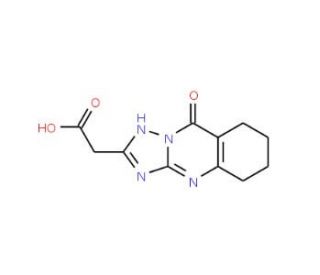 (9-Oxo-4,5,6,7,8,9-hexahydro-[1,2,4]triazolo-[5,1-b]quinazolin-2-yl)-acetic acid (CAS 540514-18-9) - chemical structure image