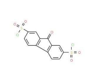 9-Oxo-9H-fluoren-2,7-disulphonyl chloride (CAS 13354-21-7) - chemical structure image