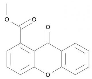 9-Oxo-9H-xanthene-1-carboxylic acid methyl ester (CAS 85636-86-8) - chemical structure image