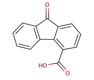 9-Oxofluorene-4-carboxylic acid (CAS 6223-83-2) - chemical structure image