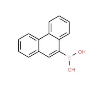 9-Phenanthracenylboronic acid (CAS 68572-87-2) - chemical structure image