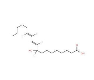 9(S)-HODE-d4 (CAS 98524-19-7 (unlabeled)) - chemical structure image