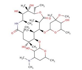 9a-aza-9a-homo Erythromycin A (CAS 76820-32-1) - chemical structure image