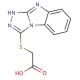 (9H-[1,2,4]triazolo[4,3-a]benzimidazol-3-ylthio)acetic acid - chemical structure image