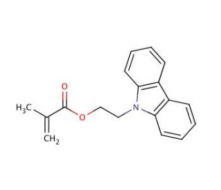 9H-Carbazole-9-ethylmethacrylate (CAS 15657-91-7) - chemical structure image