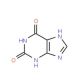 9H-Purine-2,6-diol (CAS 69-89-6) - chemical structure image