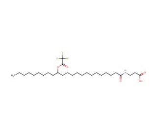 A mixture of N-(14-trifluoroacetoxytricosanoyl)-beta-alanine and N-(15-trifluoroacetoxytricosanoyl)-beta-alanine - chemical s