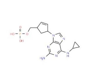 Abacavir 5&prime;-Phosphate (CAS 136470-77-4) - chemical structure image
