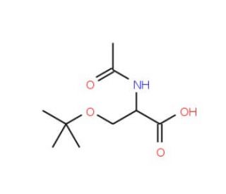 Ac-L-Ser(tBu)-OH (CAS 77285-09-7) - chemical structure image