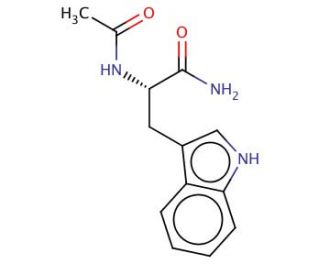 Ac-L-Trp-NH2 (CAS 2382-79-8) - chemical structure image