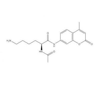 Ac-Lys-AMC Acetate salt (CAS 156661-42-6) - chemical structure image