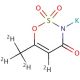 Acesulfame-d4 Potassium Salt (CAS 1623054-53-4) - chemical structure image