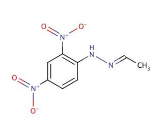 Acetaldehyde-2,4-dinitrophenylhydrazone (CAS 1019-57-4) - chemical structure image