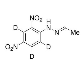 Acetaldehyde 2,4-Dinitrophenylhydrazone-d3 (CAS 259824-51-6) - chemical structure image