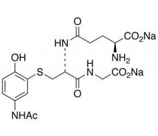 Acetaminophen Glutathione Disodium Salt (CAS 64889-81-2 (free acid)) - chemical structure image