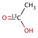Acetic acid-1-13C (CAS 1563-79-7) - chemical structure image