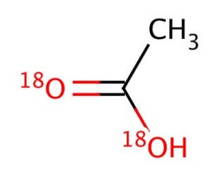 Acetic acid-18O2 (CAS 17217-83-3) - chemical structure image