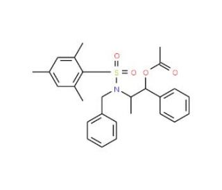 Acetic acid (1S,2R)-2-[N-benzyl-N-(mesitylenesulfonyl)amino]-1-phenylpropyl ester (CAS 240423-53-4) - chemical structure imag