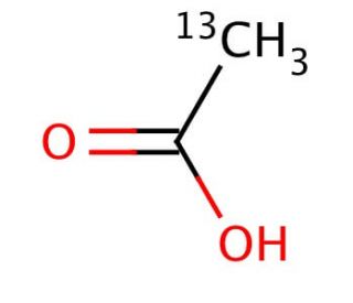 Acetic acid-2-13C (CAS 1563-80-0) - chemical structure image