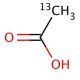 Acetic acid-2-13C (CAS 1563-80-0) - chemical structure image