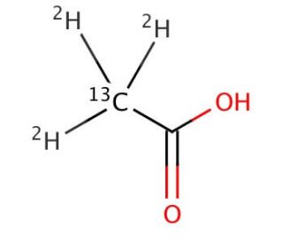 Acetic acid-2-13C,2,2,2-d3 (CAS 79562-15-5) - chemical structure image