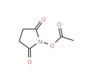 Acetic acid-N-hydroxsuccinimide ester (CAS 14464-29-0) - chemical structure image