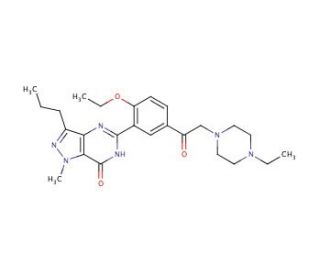 Acetildenafil (CAS 831217-01-7) - chemical structure image