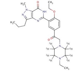Acetildenafil-d8 - chemical structure image