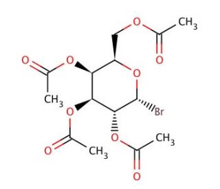 Acetobromo-&alpha;-D-galactose (CAS 3068-32-4) - chemical structure image