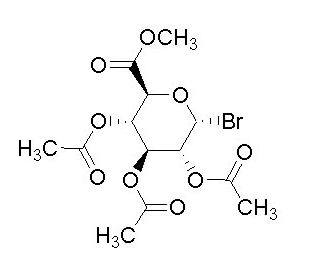 Acetobromo-&alpha;-D-glucuronic acid methyl ester (CAS 21085-72-3) - chemical structure image