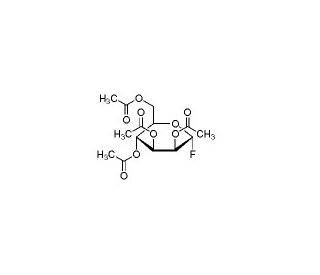 Acetofluoro-&alpha;-D-mannose (CAS 2823-44-1) - chemical structure image